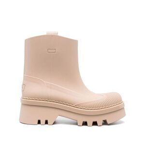 CHLOE Waterproof Rubber Boots Women Beige